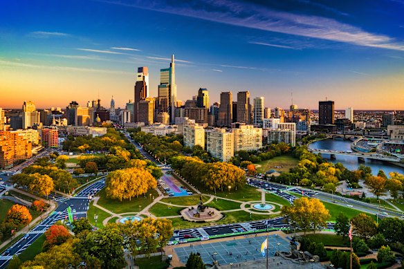 Downtown Philadelphia … public spaces will become fan fest sites across host cities.