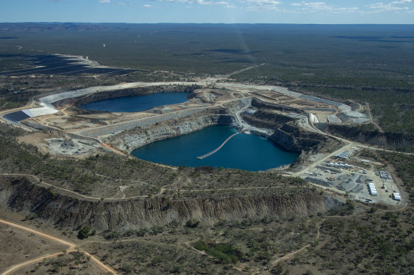 The old Kidston gold mine, 280km south-west of Cairns, is being turned into a pumped hydro project by Genex.