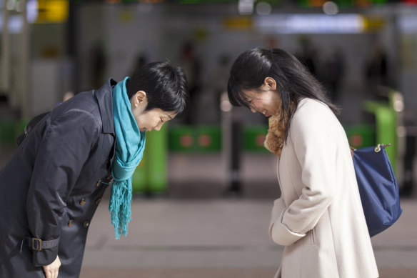 We should embrace the Japanese bow: It would solve all sorts of things like the awkward post-pandemic elbow greeting, the slobbery aunty kiss, the limp-fish handshake.