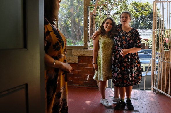 Margaret Meaker (left) with her daughters Ella and Lilian Meaker. Margaret says special school changed “all our lives, setting Lili up for success”.