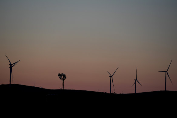 Rare earths are used in magnets that are components in wind turbines.  