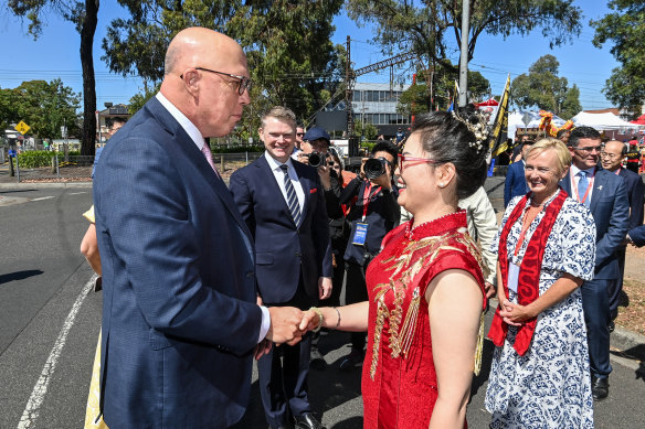 Opposition leader Peter Dutton described Australia’s relationship with China as “brighter than ever before”.