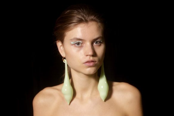 The blown-glass earrings at Ginger & Smart were a standout.