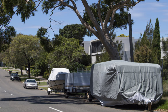 Bundock Street in Randwick has long been used to store parked boats, caravans and trailers to the dismay of local residents.