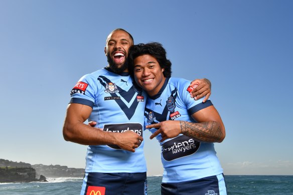 Wing men: NSW flyers Josh Addo-Carr and Brian To’o.