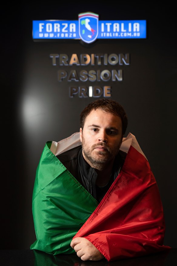 Joseph Gerace in his Forza Italia shop: Ferrari demand has increased.