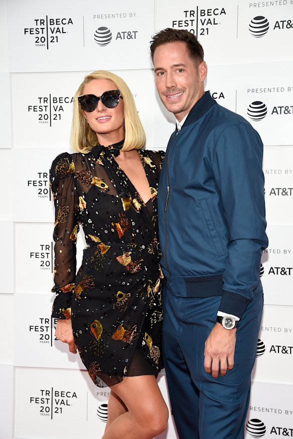 Paris with her fiancé, author Carter Milliken Reum.