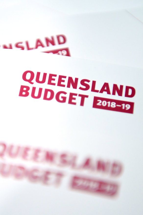 Queensland's 2018/19 state budget booklets.