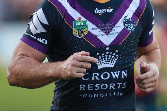 Cash is king: Betting companies sponsor a number of NRL teams.