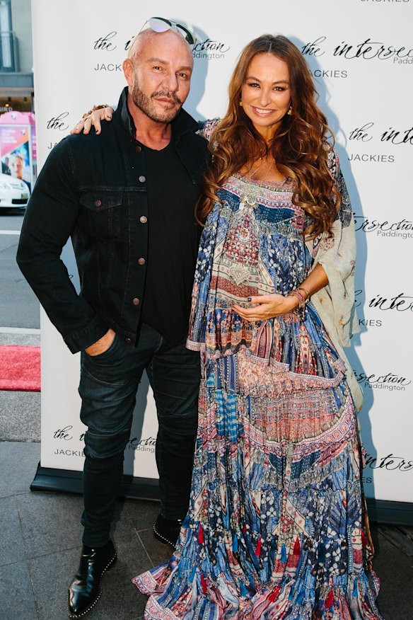 Alex Perry and Camilla Franks at a function to celebrate the Australian Fashion Walk of Style in November.
