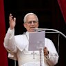 The Pope sang the Regina Caeli prayer.