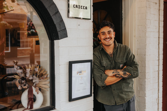 Cricca restaurant manager Alessio Nogarotto.