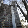 The North Melbourne tower blocks are home to many of the characters in Murray Middleton’s novel.