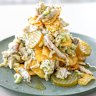 Katrina Meynink's dill pickle, chook and chip salad.