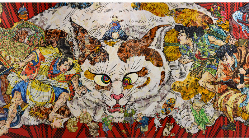 Exhibit Review  Takashi Murakami- Stepping on the Tail of a