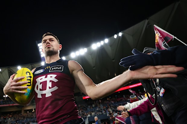 Lachie Neale of the Lions.