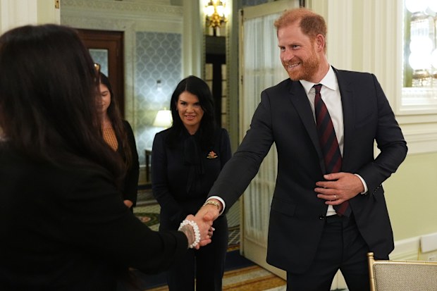 Beaming Prince Harry spotted for the first time since news of his UK move  announced | Nine.com.au