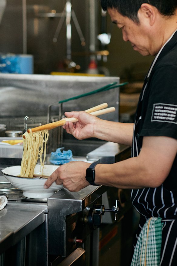 Ramen prepared by chef Fujio Tamura. 
