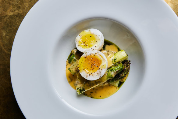 Asparagus, duck egg and hollandaise.