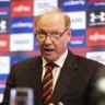 No go: Essendon president David Barham has rejected a call to change the club’s constitution to acknowledge the harm the club’s poker machine licences have caused.