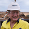 Fortescue executive chairman Andrew Forrest in Port Hedland where Iron Bridge magnetite is loaded onto ships.