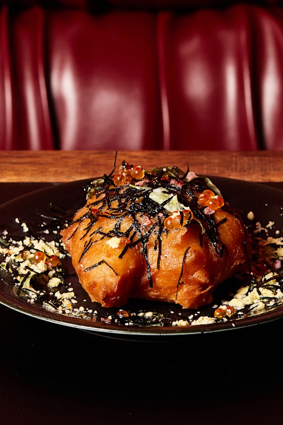 Tokyo-style langos, a fried flatbread.