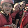 Amanda Bartle and her children, Tiana Smith, Natalya Smith, Jaykob Smith doing home-school sport. They chose wakeboarding that term.