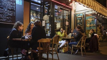 Dining out for the last time in at least a month.