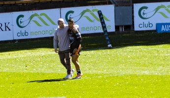 Robbie Farah on the sidelines of training.