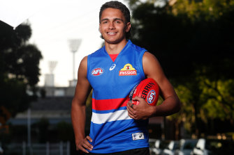 Jamarra Ugle-Hagan has gone to the Bulldogs after they matched Adelaide's bid at pick No.1.