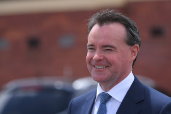 Michael O’Brien outside the Caulfield Racecourse on Saturday after being re-endorsed.