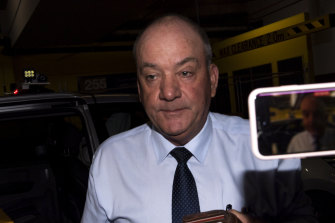 Daryl Maguire arrives at the ICAC on Friday.
