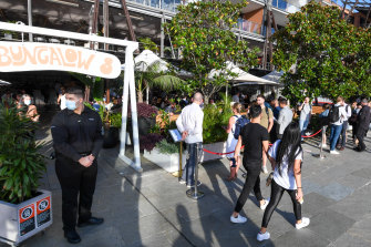 The spread of Covid in December affected sales at popular venues like Bungalow 8 on King Street Wharf.