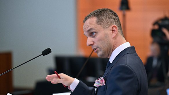 Counsel Assisting Edward Gisonda questions a witness.