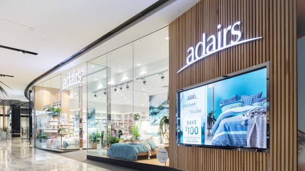 Adairs has seen a jump in trade following store reopenings in May.