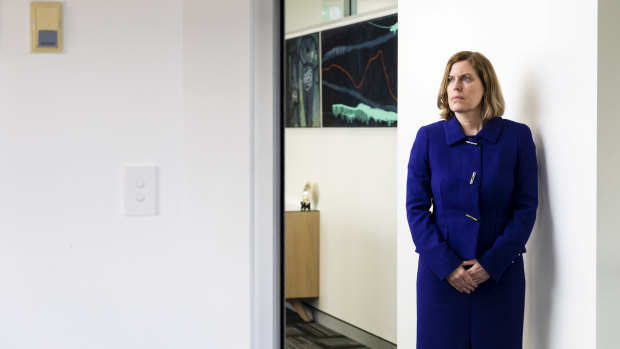 Dr Kerry Chant, NSW Chief Health Officer, at the department's St Leonards office on Good Friday.