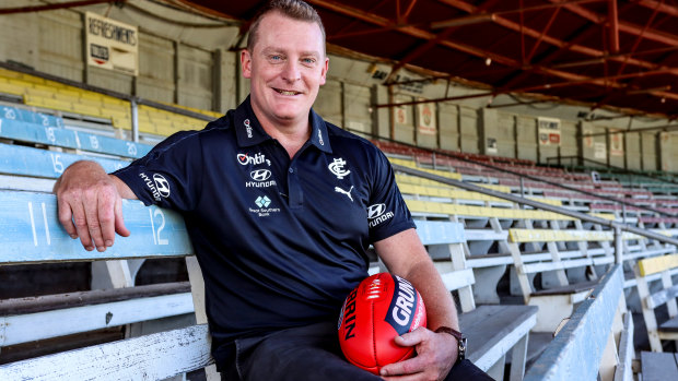 Brisbane Lions icon and newly-appointed Carlton senior coach, Michael Voss.