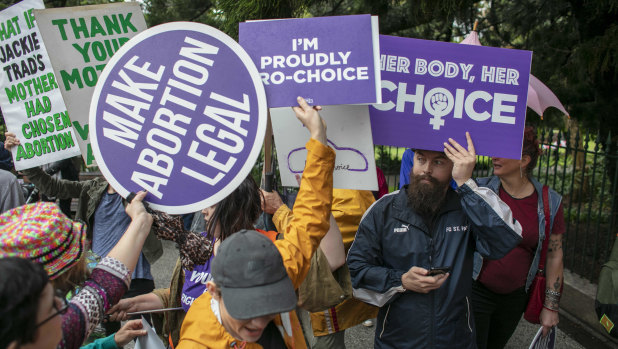 Pro-choice and anti-abortion activists came face-to-face in Brisbane earlier this month.