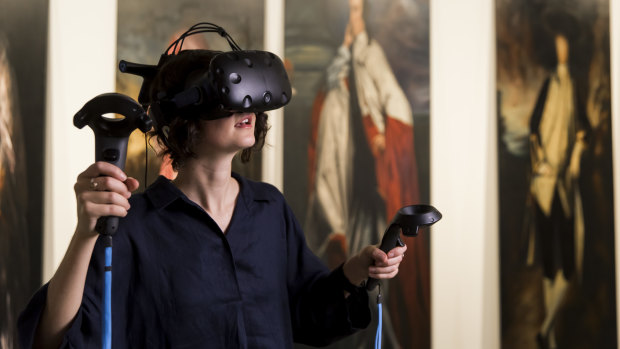 The exhibition includes virtual reality.