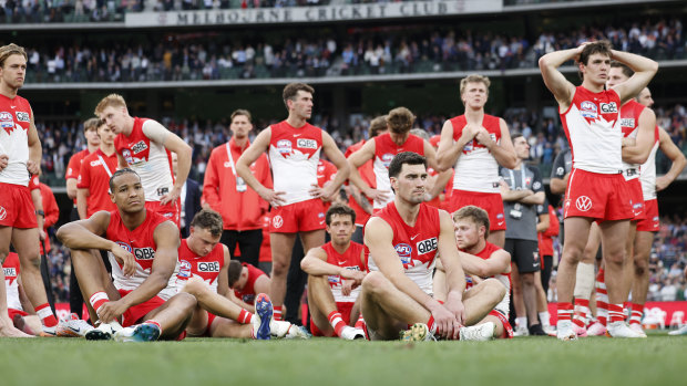 The Swans come to terms with another demoralising grand final loss, this time to Brisbane.
