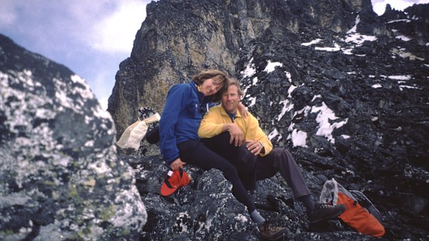 Jenni Lowe-Anker and Conrad Anker visited Shishapangma for the first time together in 2002. 