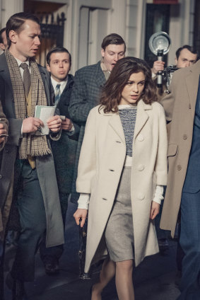 Sophie Cookson in The Trial of Christine Keeler.