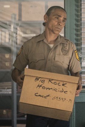 Zahn McClarnon plays Navajo police lieutenant Joe Leaphorn in the mystery series Dark Winds, based on the crime novels of Tony Hillerman.