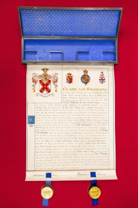 Coat of Arms of Sir Luke Samuel Leake.
