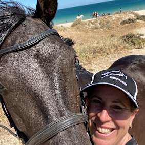 Jessica Blackwell in happier times with her horses.