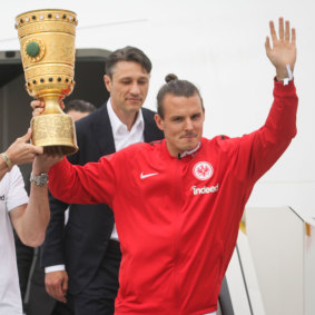 Alex Meier won the DFB-Pokal, or German Cup, in 2018 with Eintracht Frankfurt. 