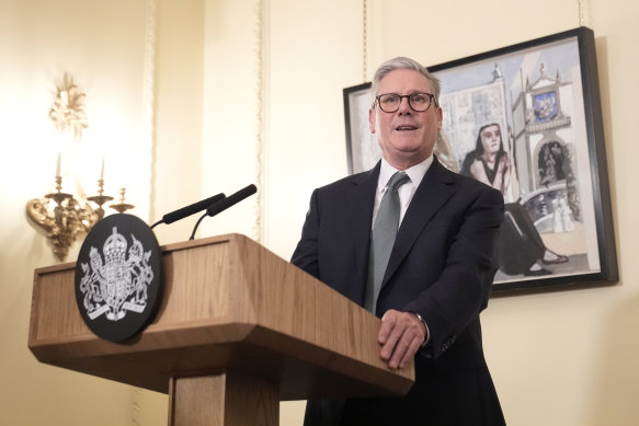 British Prime Minister Sir Keir Starmer.