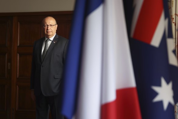 France’s ambassador to Australia Jean-Pierre Thebault is on his way back to Paris.