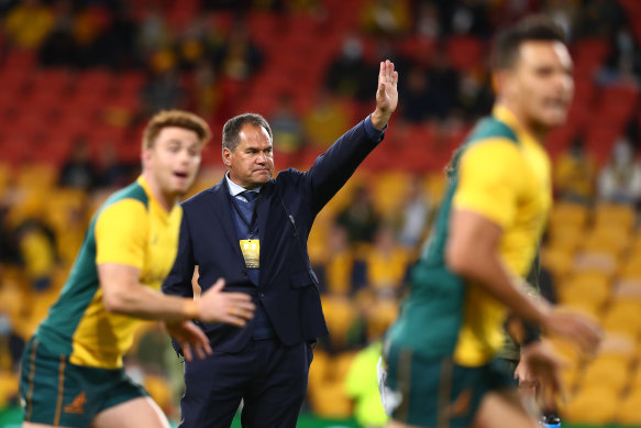 Wallabies coach Dave Rennie is making headway with his team.