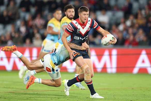 Dependable: Roosters centre Hugo Savala.